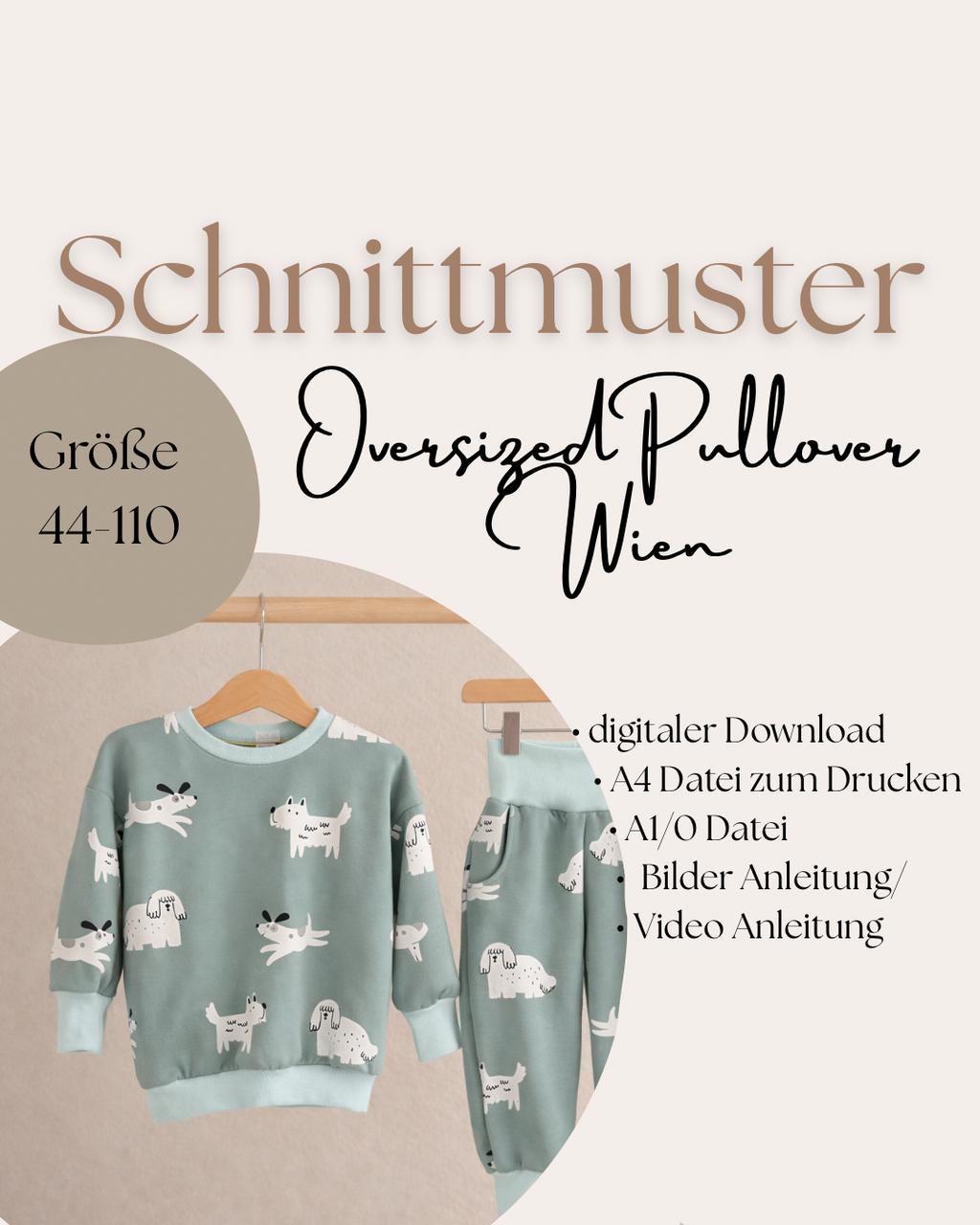 Schnittmuster Oversized Pullover Wien