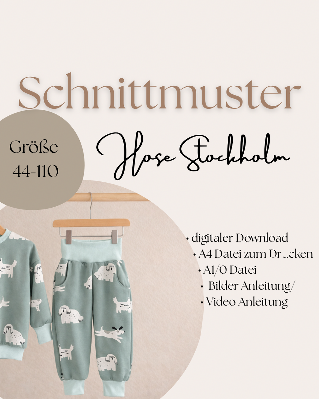 Schnittmuster Hose Stockholm