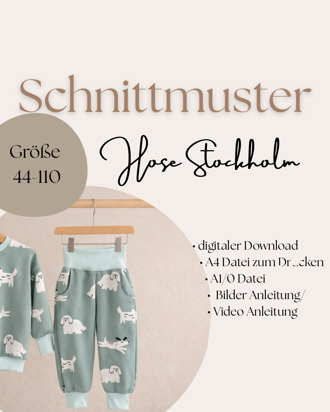 Schnittmuster Hose Stockholm